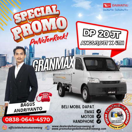 Kredit Special Daihatsu GRAND MAX  DP 20JT